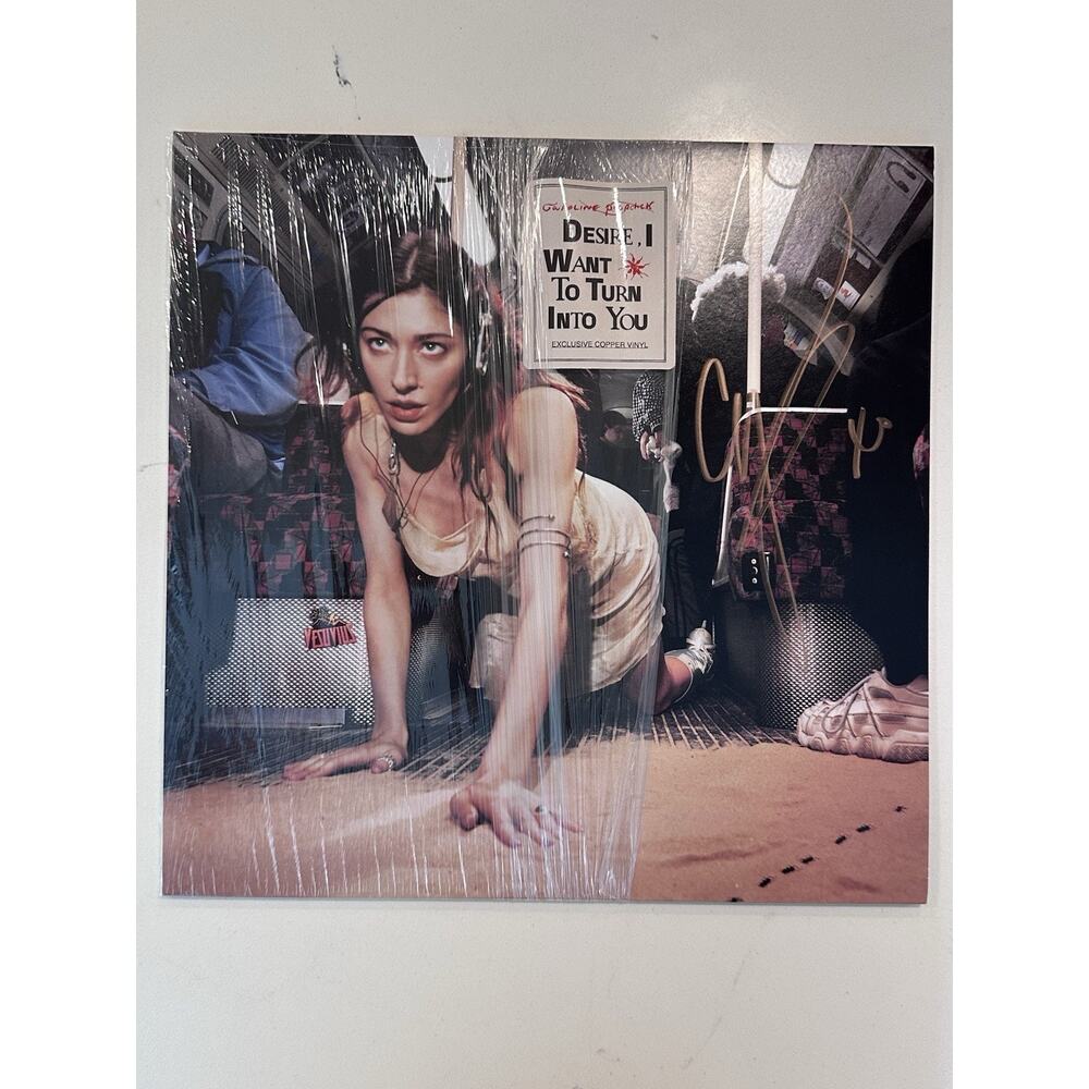 CAROLINE POLACHEK Desire I Want To Turn Into You AUTOGRAPH Signed Copper Vinyl